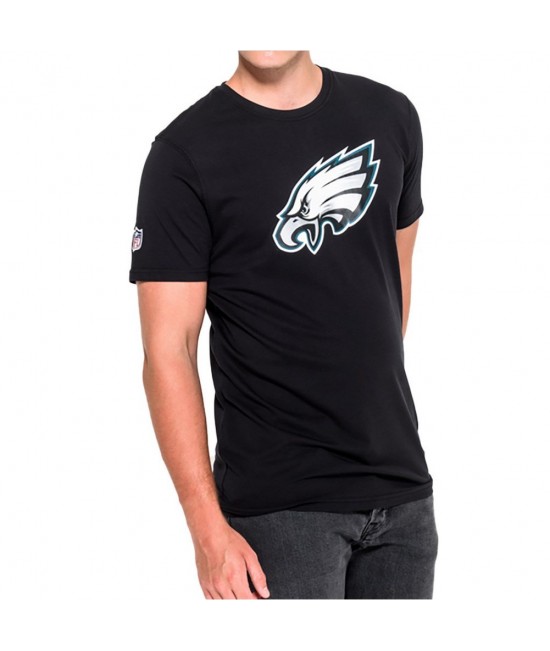 New Era NFL Men's Philadelphia Eagles Team Logo T-Shirt Black New Era NFL Men's Philadelphia Eagles Team Logo T-Shirt Black