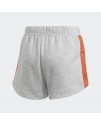Adidas Essentials 3-Stripes Girls Shorts Grey Adidas Essentials 3-Stripes Girls Shorts Grey