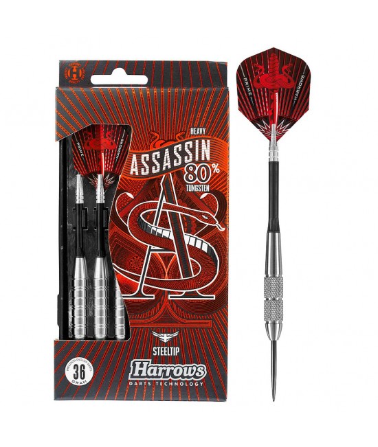 Harrows Assassin 80 % Tungsten Darts 4 Weights Harrows Assassin 80 % Tungsten Darts 4 Weights