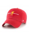 47 Brand Official Liverpool FC Clean Up Cap, Red, Relaxed Fit, Embroidered Logo 47 Brand Official Liverpool FC Clean Up Cap, Red, Relaxed Fit, Embroidered Logo