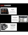 SAC 21" KAMADO Ceramic BBQ Grill Oven, Black SAC 21" KAMADO Ceramic BBQ Grill Oven, Black