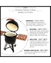 SAC 21" KAMADO Ceramic BBQ Grill Oven, Black SAC 21" KAMADO Ceramic BBQ Grill Oven, Black
