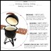 SAC 21" KAMADO Ceramic BBQ Grill Oven, Black SAC 21" KAMADO Ceramic BBQ Grill Oven, Black