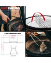 SAC 21" KAMADO Ceramic BBQ Grill Oven, Black SAC 21" KAMADO Ceramic BBQ Grill Oven, Black