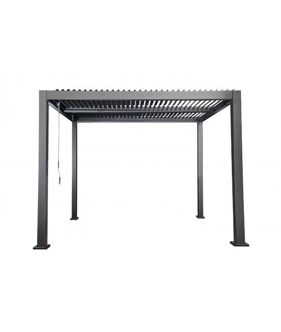 Sac Aluminium Louvre Pergola 3m x 3m, Adjustable Roof, UV & Water-Resistant Sac Aluminium Louvre Pergola 3m x 3m, Adjustable Roof, UV & Water-Resistant