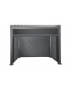Sac Aluminium Louvre Pergola 3m x 3m, Adjustable Roof, Including Curtain Sac Aluminium Louvre Pergola 3m x 3m, Adjustable Roof, Including Curtain